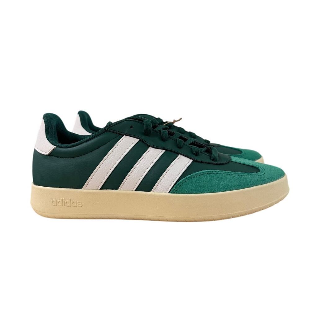 NWT Adidas Men's Barreda JR 1320 Green/White Suede/Leather Upper Size 12 - Picture 3 of 11